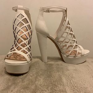 Charlotte Russe Caged Heel Shoe